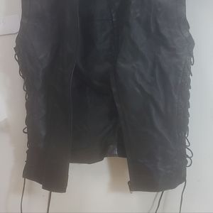 Moda International Leather Vest Ladies Large